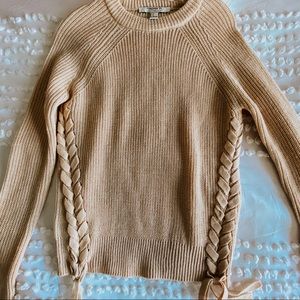 Forever 21 cross knit sweater